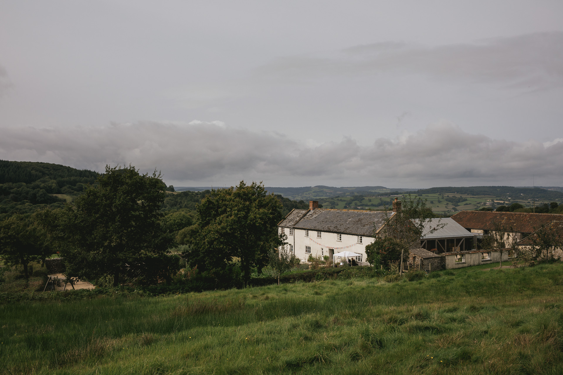 River Cottage and the surrounding valley