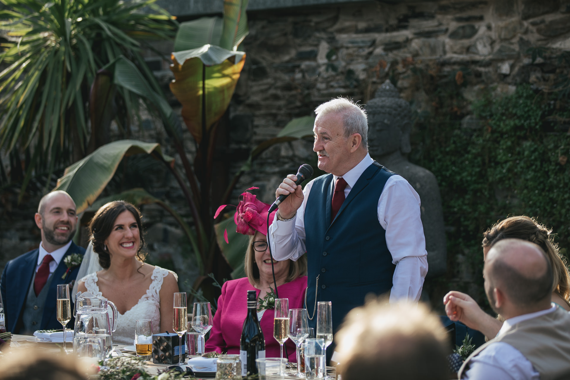 Father of the bride giving speech