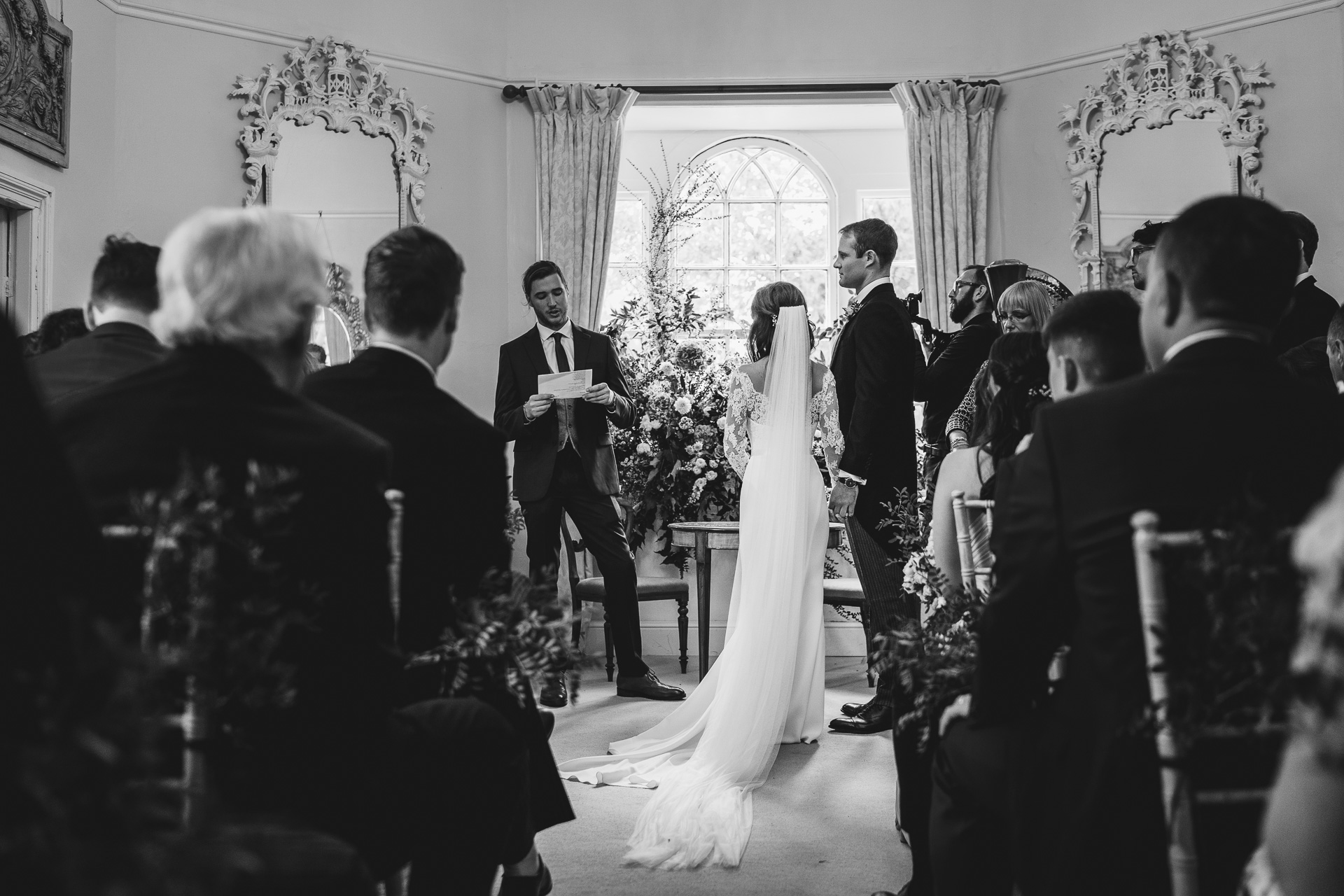 Wedding ceremony at Pennard House