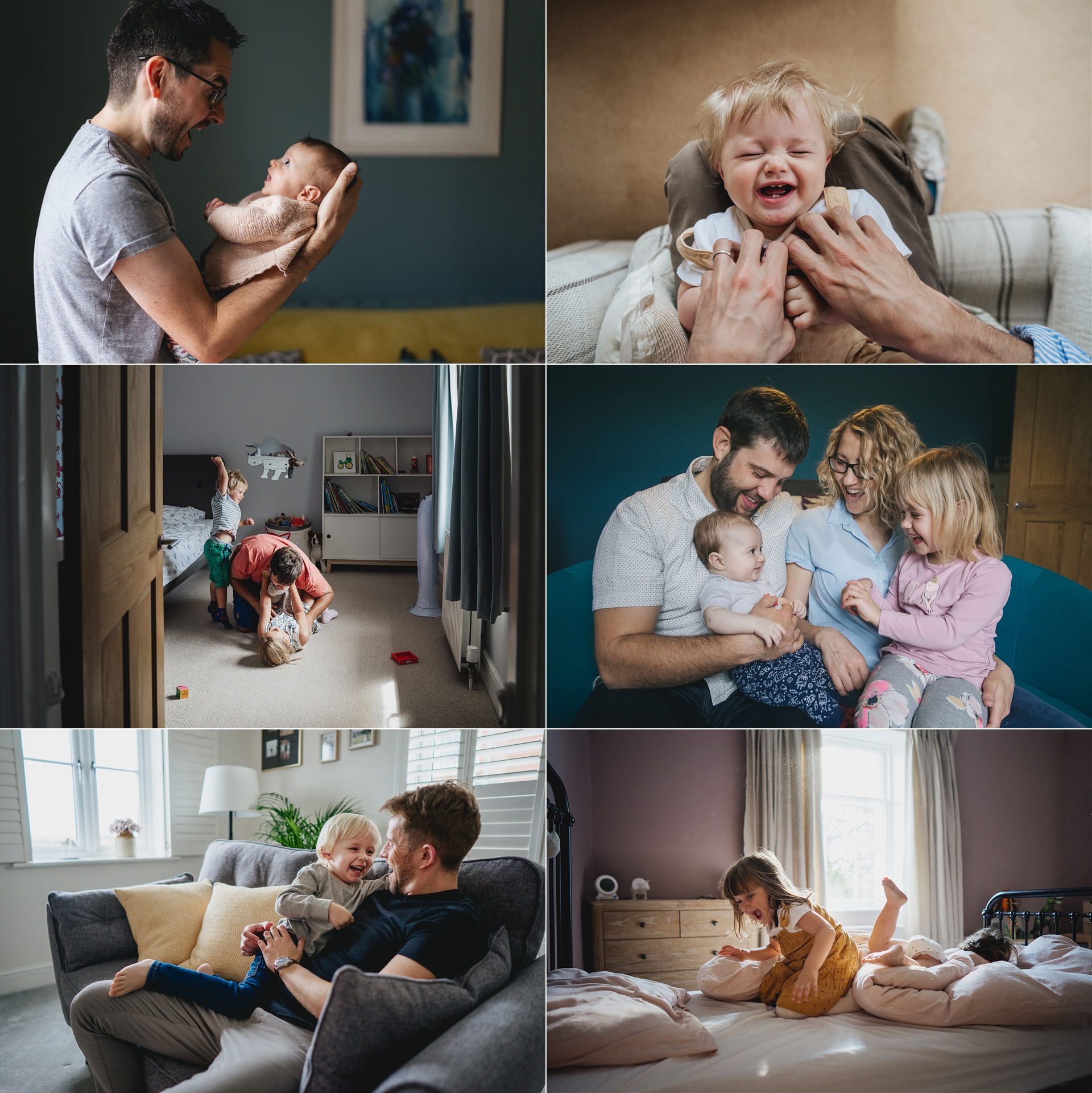 A selection of Devon family photographs in family homes