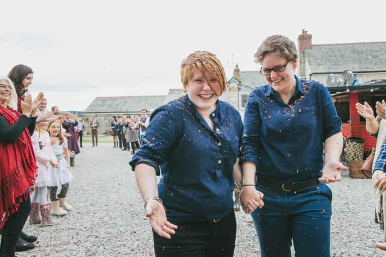 Daisy & Sally’s Cornish farm wedding: feasting, wellies and a bucket load of emotion