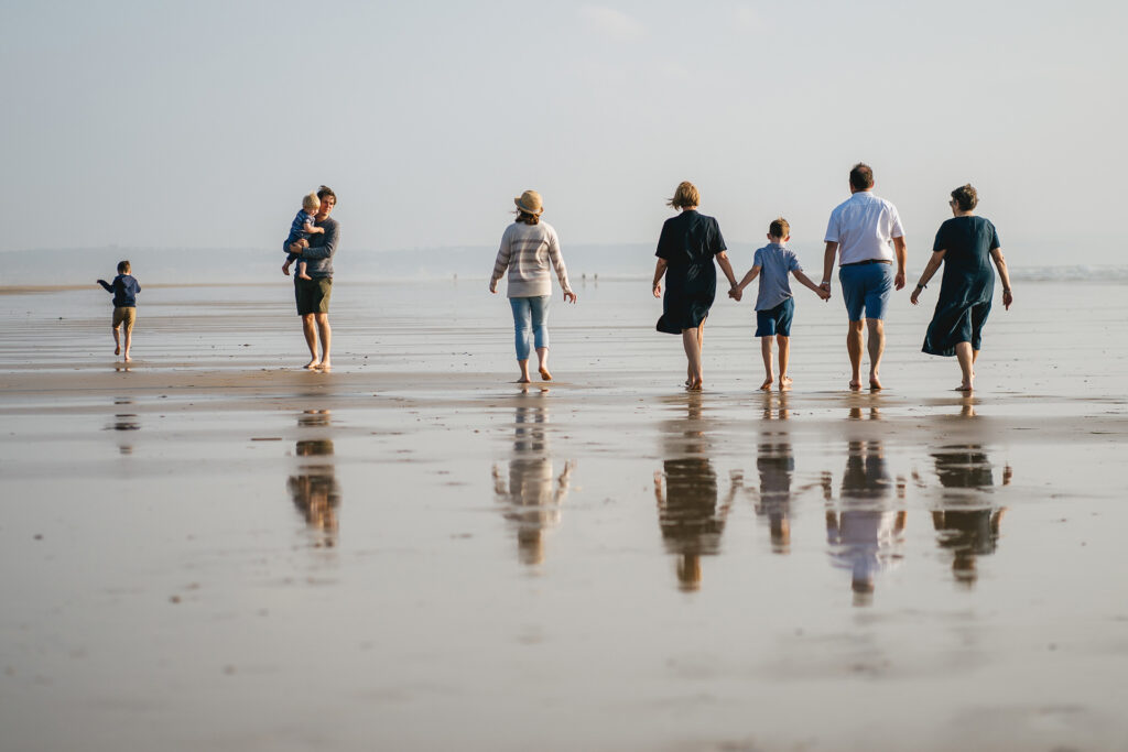 A family photography session in the South West on the beach in Devon