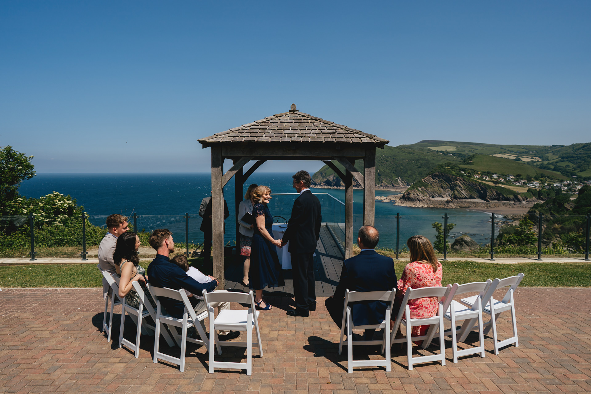 A tiny wedding elopement at the Sandy Cove Hotel in North Devon