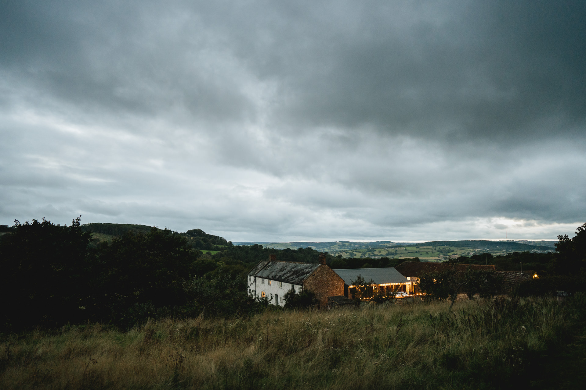 River Cottage in Devon on a wedding day