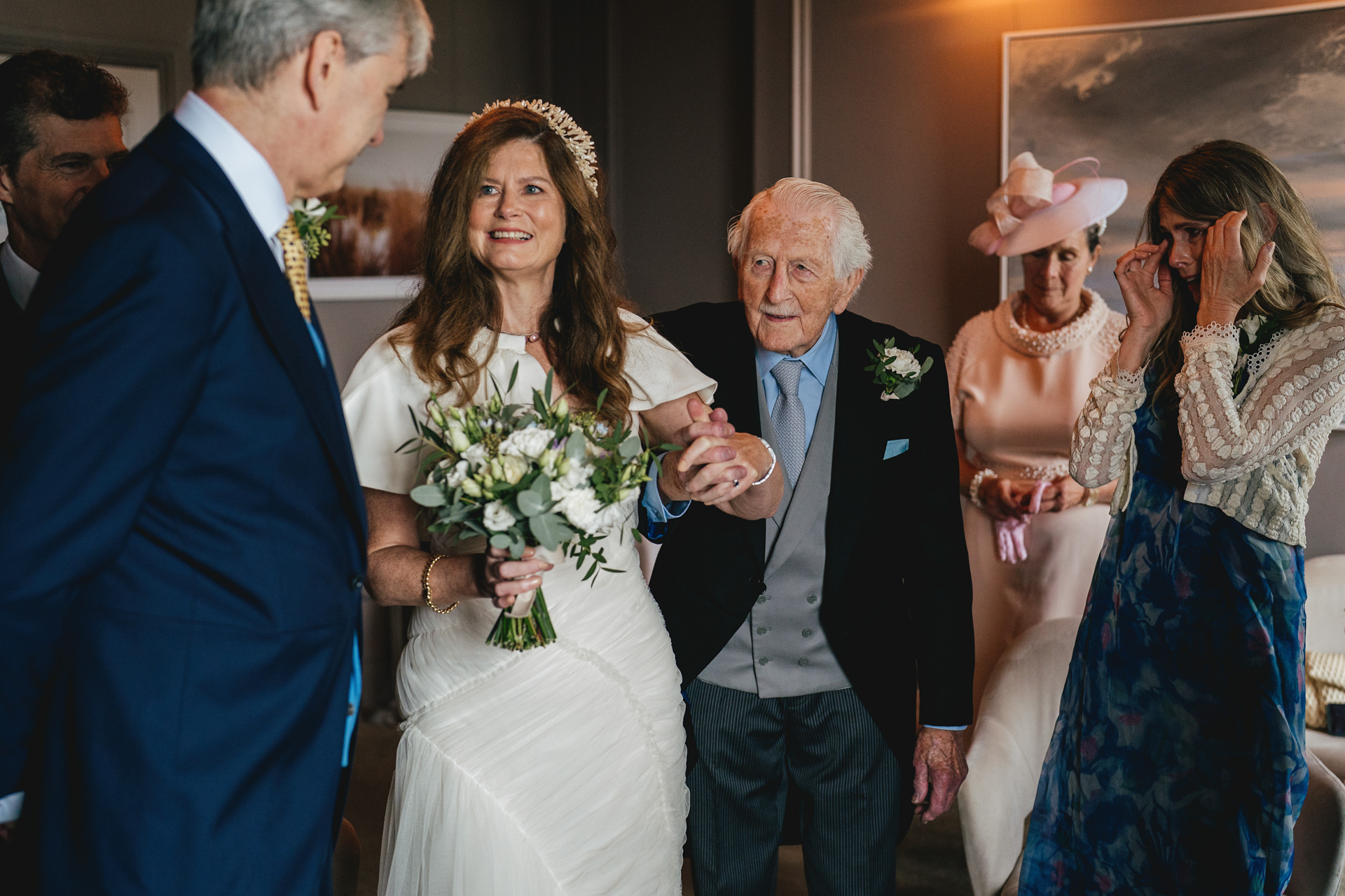 A tiny wedding ceremony at Lympstone Manor in Devon